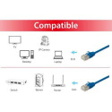 Equip Cat.6A F/FTP Slim Patch Cable, 0.25m, Blue