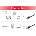 Equip Cat.6A F/FTP Slim Patch Cable, 7.5m, Black