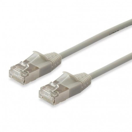 Equip Cat.6A F/FTP Slim Patch Cable, 10m, Beige