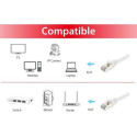 Equip Cat.6A S/FTP Patch Cable, 30m, White