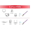 Equip Cat.6A Platinum S/FTP Patch Cable, 15m, Purple