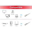 Equip Cat.6 S/FTP Patch Cable, 7.5m, Gray