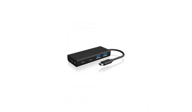 ICY BOX IB-HUB1426-CPD USB 3.2 Gen 1 (3.1 Gen 1) Type-C 5000 Mbit/s Black