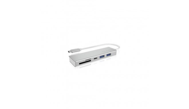 ICY BOX IB-HUB1413-CR USB 3.2 Gen 1 (3.1 Gen 1) Type-C Silver