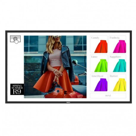 NEC MultiSync ME501 IR-2 Kiosk design 127 cm (50") LED 400 cd/m² Black Touchscreen Built-in