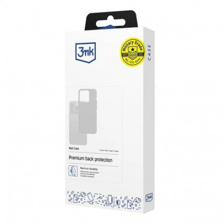 3MK Matt Case mobile phone case 16.9 cm (6.67&quot;) Cover Black