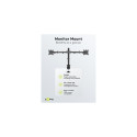 Goobay Dual Monitor Mount Flex, Black