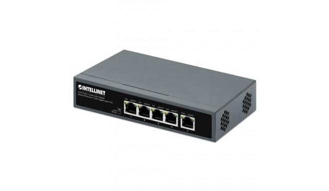 Intellinet 5-Port PoE++ Switch with 4 Gigabit Ethernet Ports and 1 RJ45 Gigabit Uplink Port