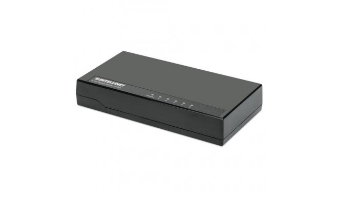 Intellinet 5-Port Gigabit Ethernet Switch Desktop Size, Plastic, IEEE 802.3az (Energy Efficient Ethe