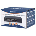 Intellinet 2-Port Gigabit High-Power PoE+ Extender Repeater, IEEE 802.3at/af Power over Ethernet (Po