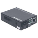Intellinet Gigabit Ethernet WDM Bi-Directional Single Mode Media Converter, 10/100/1000Base-Tx to 10