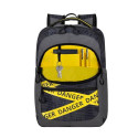 Rivacase Erebus 39.6 cm (15.6&quot;) Backpack Camouflage, Grey, Yellow