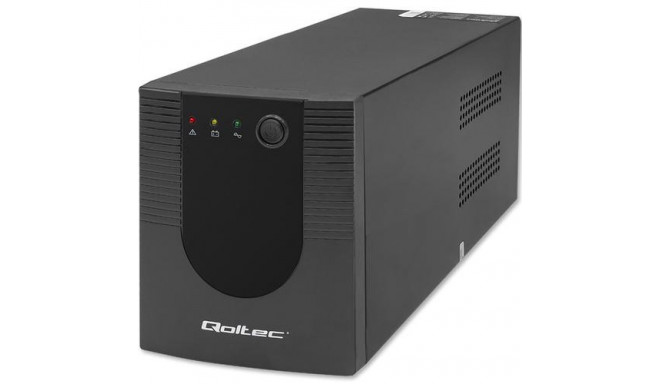 Qoltec 53776 uninterruptible power supply (UPS) Line-Interactive 1.5 kVA 900 W 4 AC outlet(s)