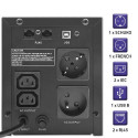 Qoltec 53771 uninterruptible power supply (UPS) Line-Interactive 2 kVA 1200 W 2 AC outlet(s)
