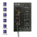 Qoltec 53043 uninterruptible power supply (UPS) Double-conversion (Online) 3 kVA 2400 W 2 AC outlet(