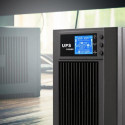 Qoltec 53043 uninterruptible power supply (UPS) Double-conversion (Online) 3 kVA 2400 W 2 AC outlet(