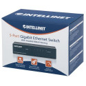 Intellinet 5-Port Gigabit Ethernet Switch, Metal, Box