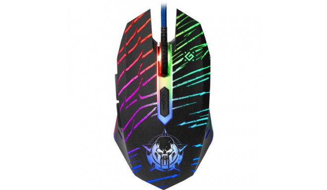 Defender DARK AGENT GM-590L mouse Gaming Right-hand USB Type-A Optical 12800 DPI