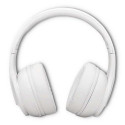 Qoltec 50845 headphones/headset Wireless Head-band Calls/Music USB Type-C Bluetooth White