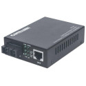 Intellinet Gigabit Ethernet Single Mode Media Converter, 10/100/1000Base-T to 1000Base-Lx (SC) Singl