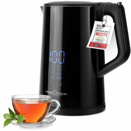 ProfiCook PC-WKS 1243 electric kettle 1.7 L 2200 W Black