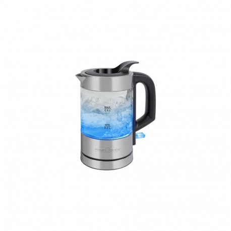 ProfiCook PC-WKS 1228 G electric kettle 0.5 L 1100 W Stainless steel, Transparent