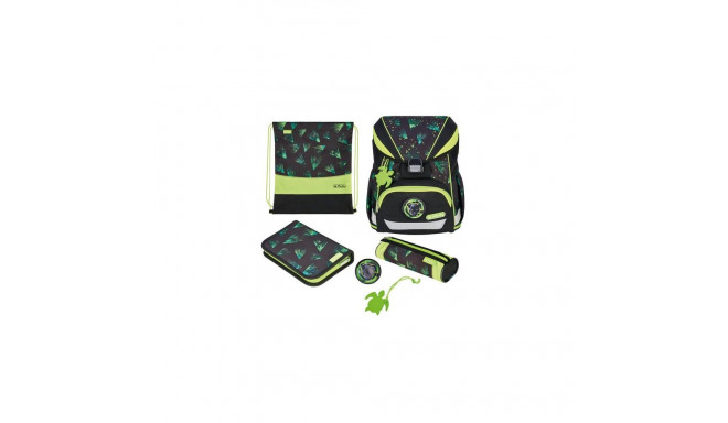 Herlitz UltraLight XL Plus Explorer school bag set Boy Polyester Black, Green