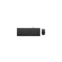 Lenovo Essential Wired Combo Black US Euro keyboard Mouse included Universal USB