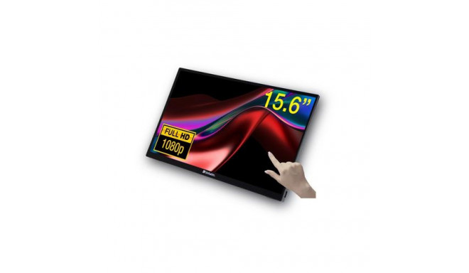 Verbatim 49592 computer monitor 39.6 cm (15.6&quot;) 1920 x 1080 pixels Full HD LCD Touchscreen 