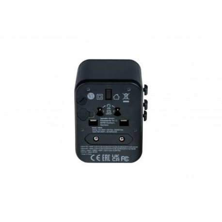 Verbatim Universal Reiseadapter UTA-02 mit 1xUSB-A, 1xUSB-C retail