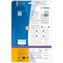 HERMA Inkjet file labels A4 61x297 mm white paper matt 75 pcs.