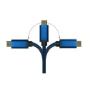 Alcasa 4812-CSF020B video cable adapter 2 m USB Type-C DisplayPort Blue