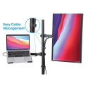 Manhattan TV &amp; Monitor &amp; Laptop Combo Mount, Desk, Full Motion, 1 screen, Screen Siz