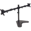 Manhattan TV &amp; Monitor Mount, Desk, Double-Link Arms, 2 screens, Screen Sizes: 10-27&quo