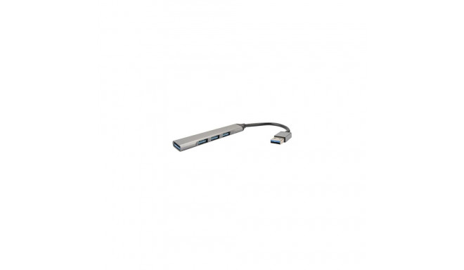 4smarts 4in1 Hub USB-A to 3x USB-A 2.0 and 1x USB-A 3.0 space grey