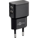 Goobay 44951 mobile device charger Mobile phone, Smartphone Black AC Indoor