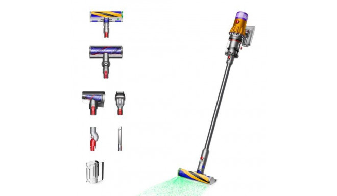 Dyson V12 Detect Slim Absolute 2-in-1 stick vacuum Battery Dry Bagless 0.35 L 545 W Nickel, Yellow