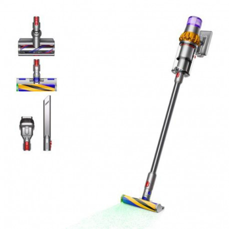 Dyson V15 Detect Absolute 2-in-1 stick vacuum Battery Dry Bagless 0.76 L 660 W Nickel, Yellow