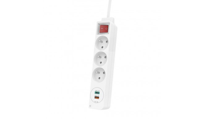 Hama 44133757 power extension 1.4 m 3 AC outlet(s) Indoor White