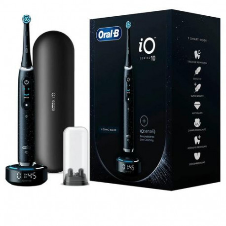 Braun Oral-B iO Series 10, electric toothbrush (black, cosmic black)