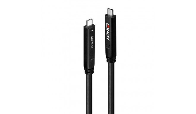 Lindy 10m USB 3.2 Gen 1 and DP 1.4 Type C Hybrid Cable