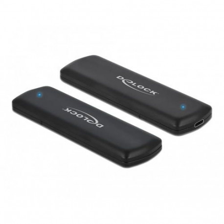 DeLOCK External USB Type-C Combo Enclosure for M.2 NVMe PCIe or SATA SSD