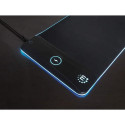 Manhattan XXL RGB LED Gaming Mousepad with Wireless Charger (10W) Smooth Top Surface Mat, Micro-text