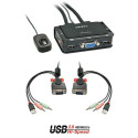 Lindy 2 Port VGA, USB 2.0 &amp; Audio Cable KVM Switch