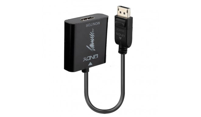 Adapteris - LINDY DisplayPort 1.2 į HDMI 4K 60Hz Aktyvus Adapteris Konverteris, 3840x2160@60Hz, 100 