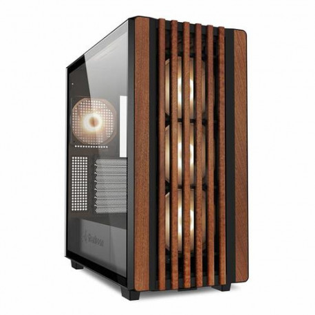 Sharkoon REBEL C70G RGB Full Tower Black, Wood