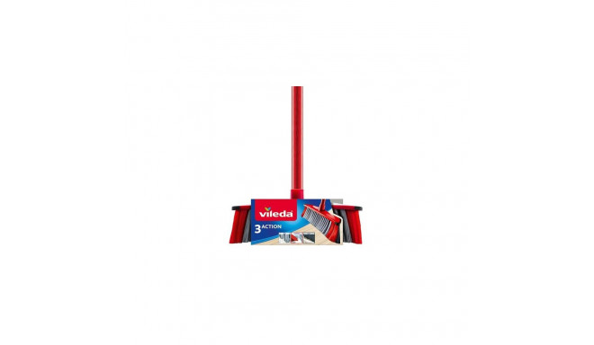 Vileda 4023103173286 broom Indoor Hard bristle Grey, Red