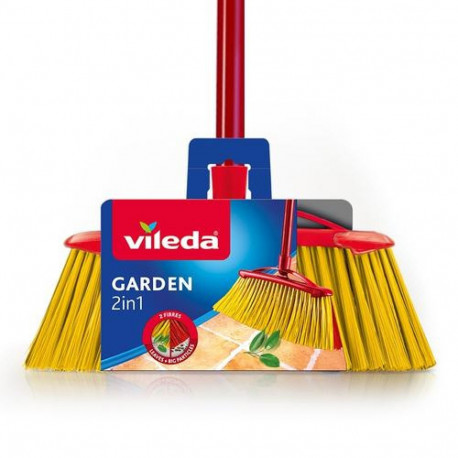 Vileda 4023103105140 broom Outdoor Hard bristle Red, Yellow