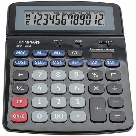 Olympia 2504 calculator Desktop Financial Black, Blue, Grey