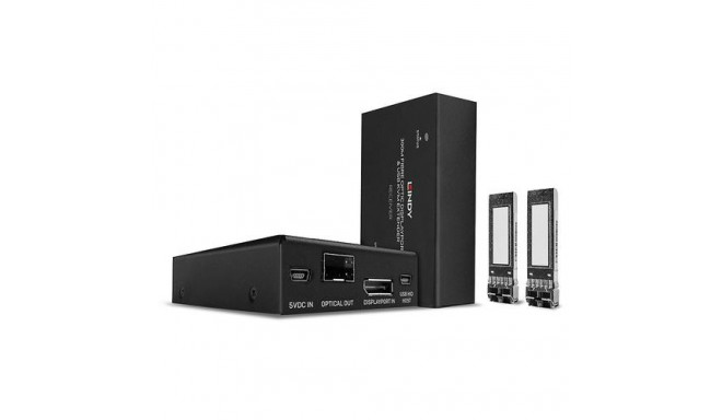 Lindy 300m Fibre Optic DisplayPort 1.2 and USB KVM Extender